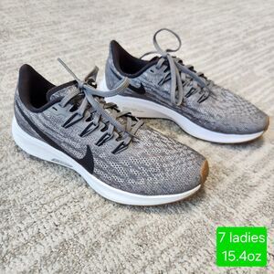 Nike women's Pegasus 36 Gunsmoke gray sneakers shoes size 7